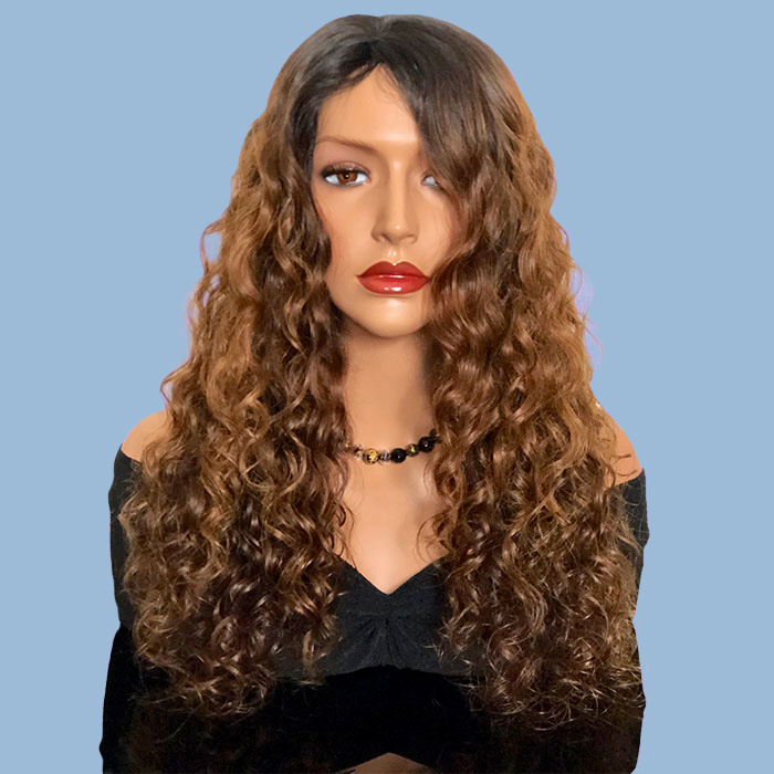 CUSTOM HAIR SYSTEM CURLY INDIAN HAIR 18