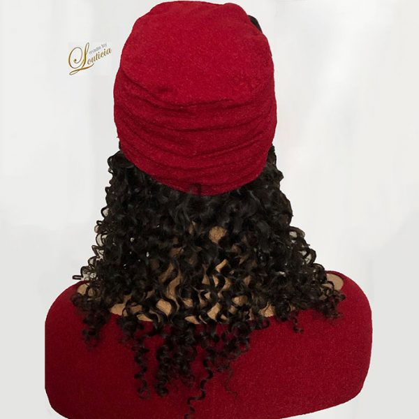 Women's Fashion Chemo Turban with 100% Human Hair Attached