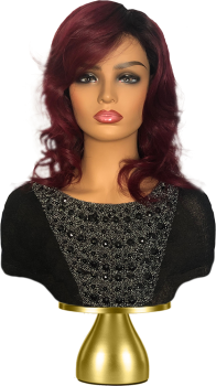 Hair Prosthesis Ruby Red 14 in Indian Hair