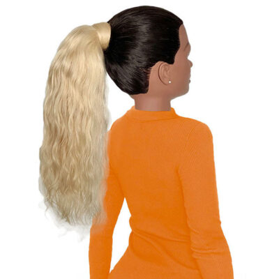 Human Hair Ponytail Extension Luscious Blonde Indian Hair