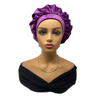 Velvet Sleep Bonnets For Women