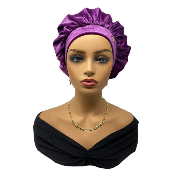 Velvet Sleep Bonnets For Women